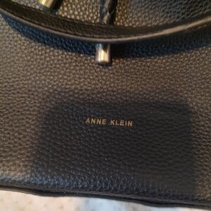 Anne Klein Textured Black Shoulder Bag